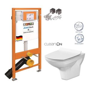 JOMOTech modul pre závesné WC bez sedátka + WC CERSANIT CLEANON CARINA + SEDADLO 174-91100700-00 CA3