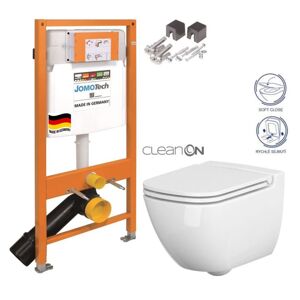 JOMOTech modul pre závesné WC bez sedátka + WC CERSANIT CLEANON CASPIA + SEDADLO 174-91100700-00 CP1