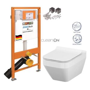 JOMOTech modul pre závesné WC bez sedátka + WC CERSANIT CLEANON CREA štvorec + SEDADLO 174-91100700-00 CR2