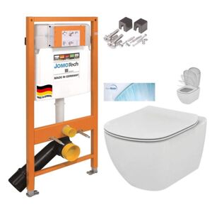 JOMOTech modul pre závesné WC bez sedátka + WC Ideal Standard Tesi so sedadlom SoftClose, AquaBlade 174-91100700-00 TE1