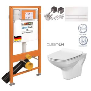 JOMOTech modul pre závesné WC s bielou doskou + WC CERSANIT CLEANON CARINA + SEDADLO 174-91100900-00 CA3