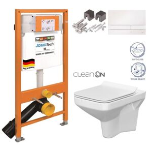 JOMOTech modul pre závesné WC s bielou doskou + WC CERSANIT CLEANON COMO + SEDADLO 174-91100900-00 CO1