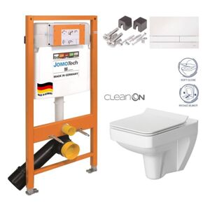 JOMOTech modul pre závesné WC s bielou doskou + WC CERSANIT CLEANON SPLENDOUR + SEDADLO 174-91100900-00 SP1
