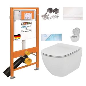 JOMOTech modul pre závesné WC s bielou doskou + WC Ideal Standard Tesi so sedadlom SoftClose, AquaBlade 174-91100900-00 TE1