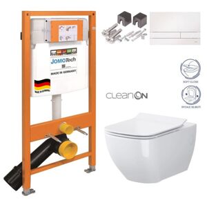 JOMOTech modul pre závesné WC s bielou doskou + WC CERSANIT VIRGO CLEANON + SEDADLO 174-91100900-00 ME1