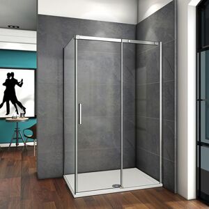 H K - Obdĺžnikový sprchovací kút HARMONY 140x90cm, L / P variant vrátane sprchovej vaničky z liateho mramoru SE-HARMONY14090 / ROCKY-14090