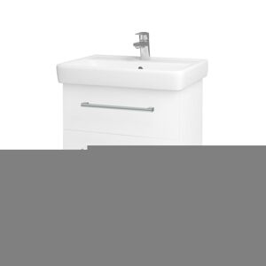 Dreja - Kúpeľňová skrinka Q MAX SZZ2 60 - N01 Biela lesk / Úchytka T03 / L01 Biela vysoký lesk 60117C