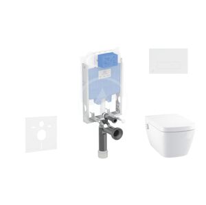 IDEAL STANDARD - ProSys Set predstenovej inštalácie, sprchovacej toalety a sedadla TECEone, tlačidla Oleas M2, Rimless, SoftClose, biela ProSys80M SP127