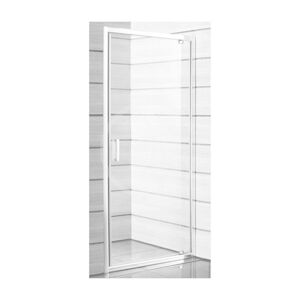 JIKA - Lyra plus Sprchové dvere pivotové 800 Ľ/P, sklo transparentné, biela H2543810006681