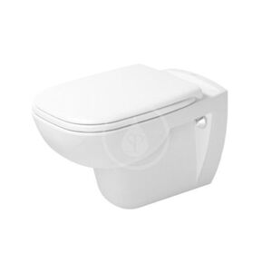 DURAVIT - D-Code Závesné WC, s HygieneGlaze, alpská biela 25350920002