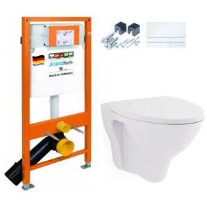 JOMOTech modul pre závesné WC s bielou doskou + WC CERSANIT ARES + SEDADLO 174-91100900-00 AR1