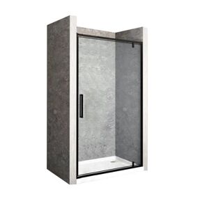 REA - Otváracie sprchové dvere Rapid Swing 80 čierne REA-K6408