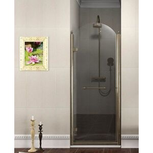 GELCO - ANTIQUE sprchové dvere 800mm, číre sklo, lavé, bronz GQ1280LC