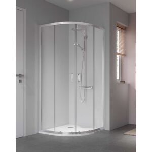 Kermi STINA sprchovací kút štvrťkruh R55 900 x 1950 mm sklo číre Clean STR5509019VPK STR5509019VPK