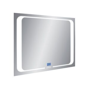 A-Interiéry - Zrkadlo závesné s pieskovaným motívom a LED osvetlením Nika LED 4/80 nika ľad 4-80