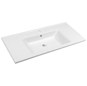 AQUALINE - ZUNO 100 keramické umývadlo nábytkové 100x45cm, biela 9100