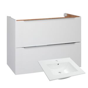 Koupelnová skříňka s keramickým umyvadlem Amanda W 80 - bílá | A-Interiéry amanda_80_W