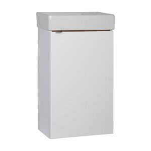 Koupelnová skříňka s keramickým umyvadlem Amanda W 40 P/L - bílá | A-Interiéry amanda_40_W