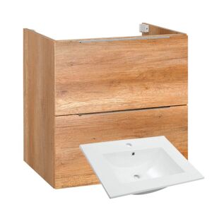 Koupelnová skříňka s keramickým umyvadlem Amanda C 60 - dub country | A-Interiéry amanda_60_C