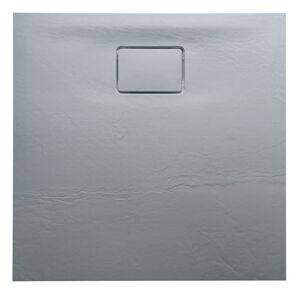 SAPHO - ACORA sprchová vanička,litaty mramor,štvorec 80x80x2,7cm, šedá,dekor kameň AC021