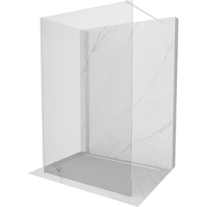 MEXEN/S - Kyoto Sprchová zástena WALK-IN 110 x 70 cm, transparent, biela 800-110-212-20-00-070