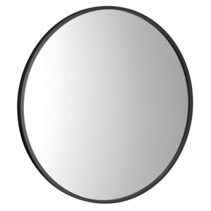 SAPHO - NOTION SLIM guľaté zrkadlo v ráme, ø 50cm, čierna mat NT500