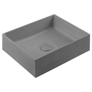 SAPHO - FORMIGO betónové umývadlo na dosku, 47,5x36,5cm, šedá FG117