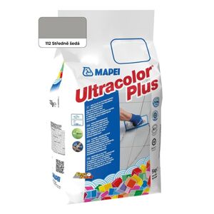 Škárovacia hmota Mapei Ultracolor Plus Stredne šedá 5 kg CG2WA MAPU112