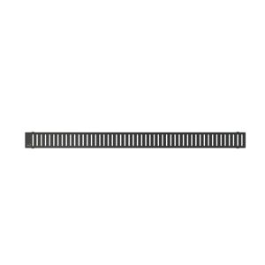 Rošt Alca 105 cm nerez černá mat zebra PURE-1050BLACK