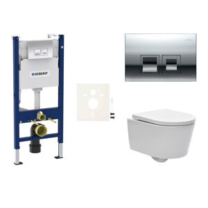 Cenovo zvýhodnený závesný WC set Geberit do ľahkých stien / predstenová montáž + WC SAT Brevis SIKOGESBRED35