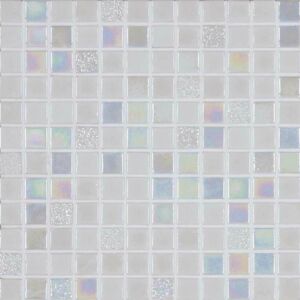 Sklenená mozaika Mosavit Sundance blanco 30x30 cm mat / lesk SUNDANCEBL